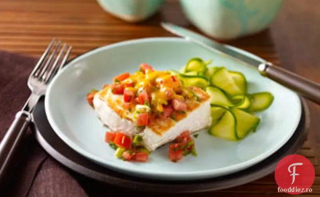 Salsa Skillet Halibut