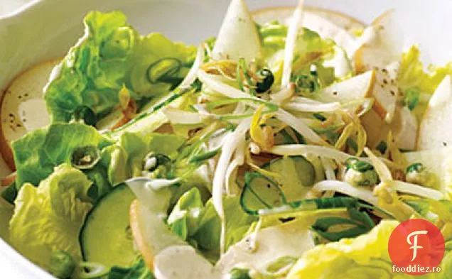 Salată asiatică de pui cu pansament Wasabi