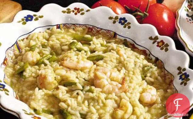 Risotto cu creveți și sparanghel
