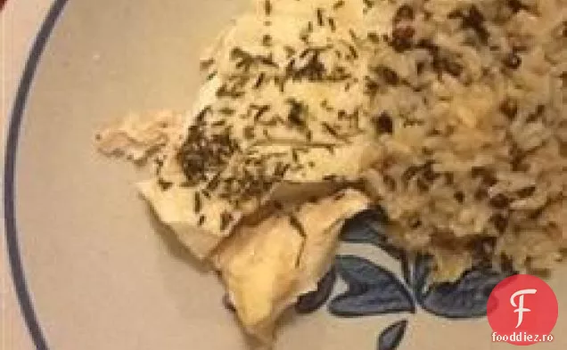 Halibut Proaspăt Cu Ierburi