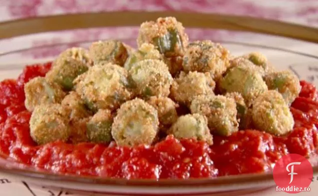 Okra prăjită cu roșii