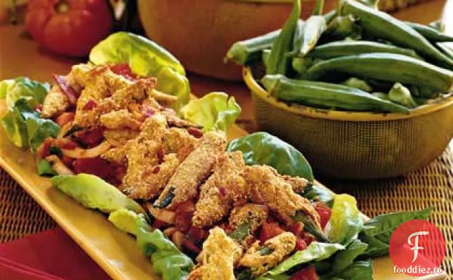Salată De Okra Prăjită