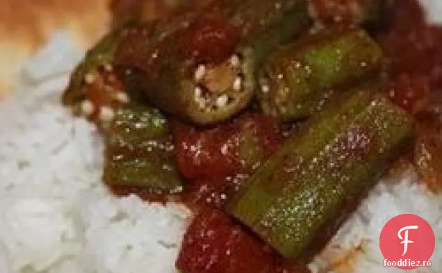Okra rapidă și ușoară în stil Indian