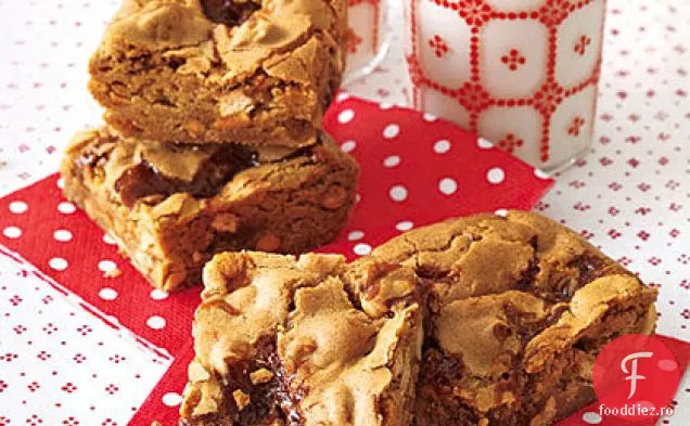 Caramel-Covrig Blondies