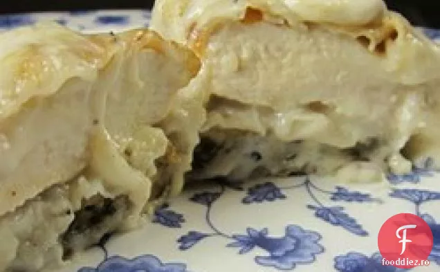 Pui și vinete Alfredo