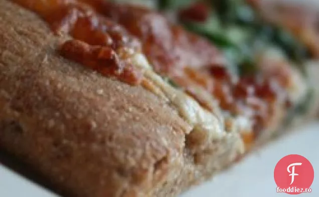 Aluat de pizza din grâu integral și miere