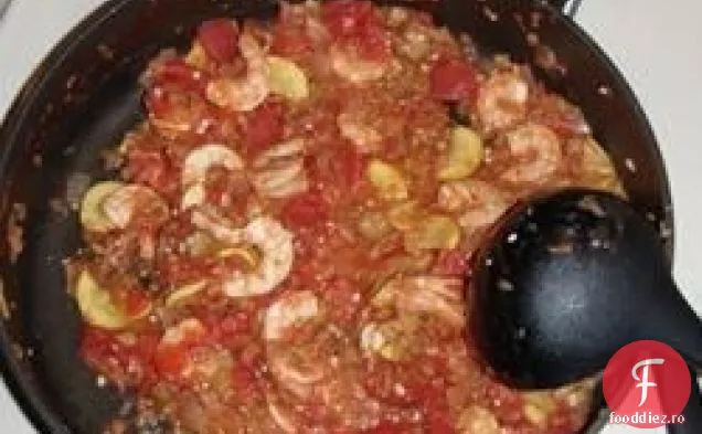 Tocană de creveți și legume