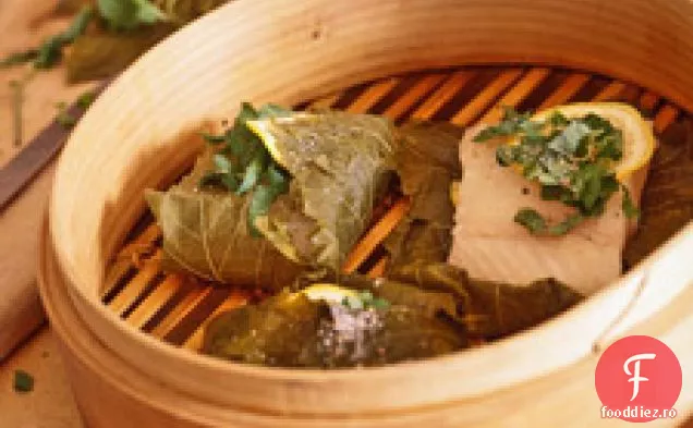 Halibut Aburit În Frunze De Struguri