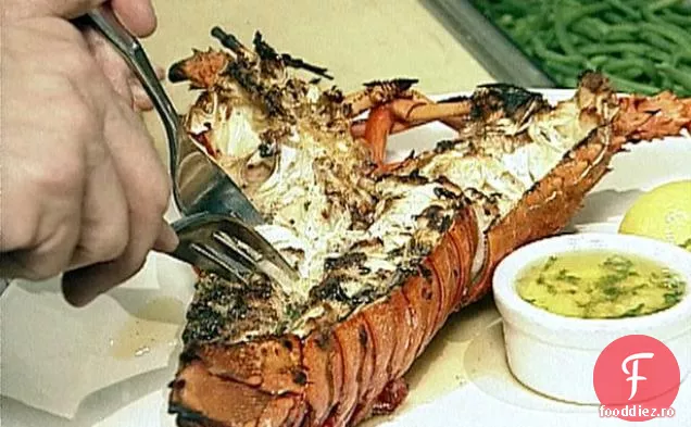 Homar de Pacific spinos la grătar