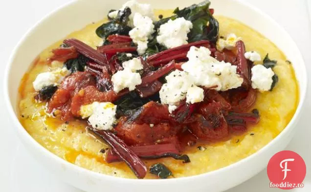 Mămăligă cu roșii prăjite