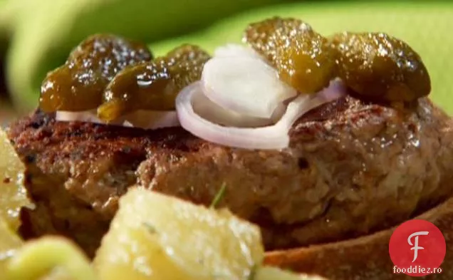 Burgeri de carne de porc și piper