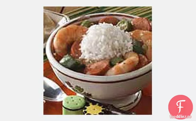 Gumbo de creveți și cârnați de 30 de Minute