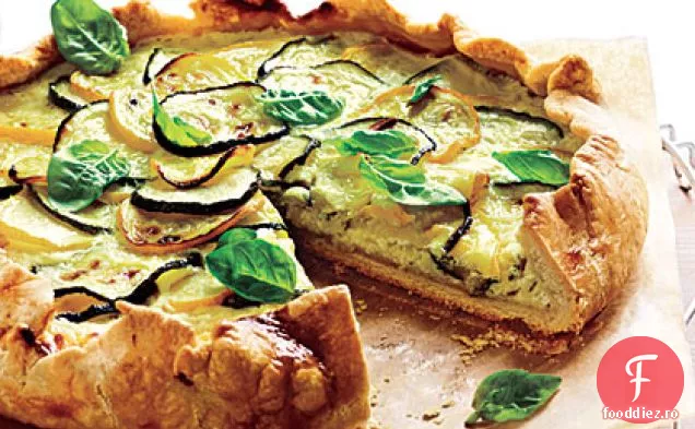 Squash de vară și Galette Ricotta