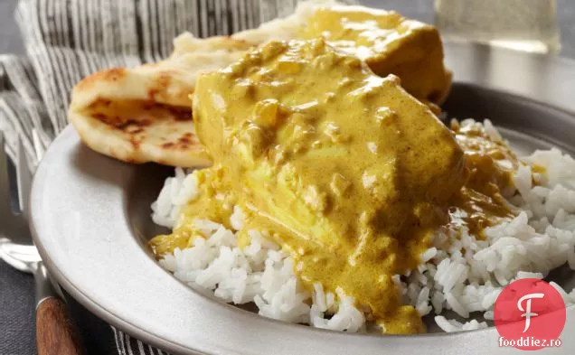 Curry De Halibut Cremos Cu Condimente Indiene