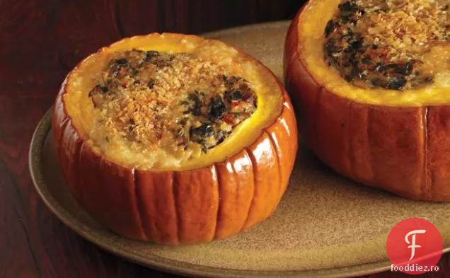 Dovleac picant și Collards