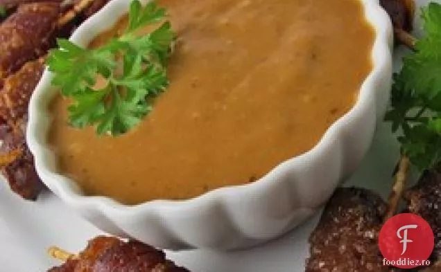 Bacon Înfășurat Smokies Zahăr Brun Scufundare Sos