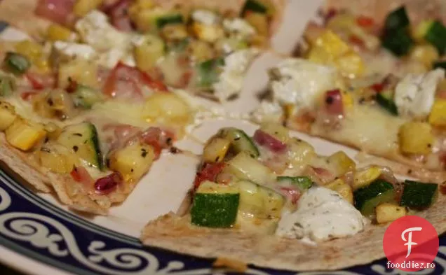 Veggie Tortilla Pizza
