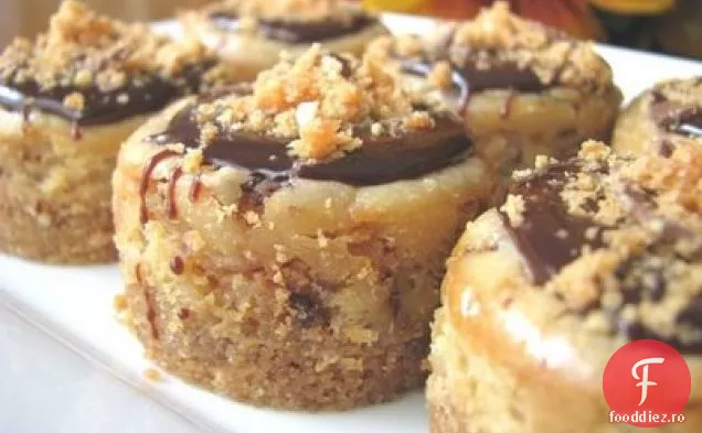 Unt de arahide-Mini Cheesecakes cu degetul