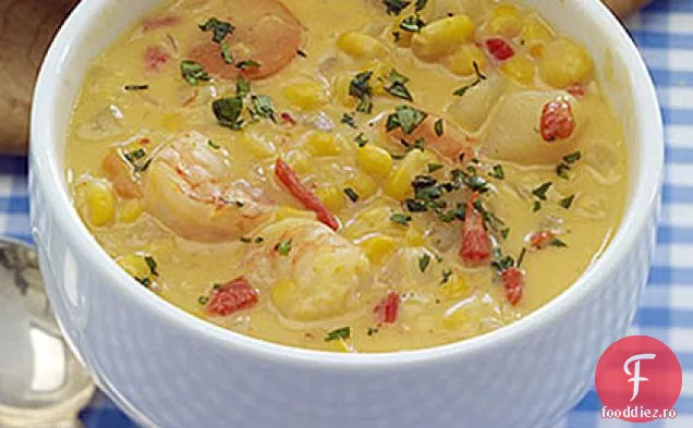 Pudră de porumb cu creveți