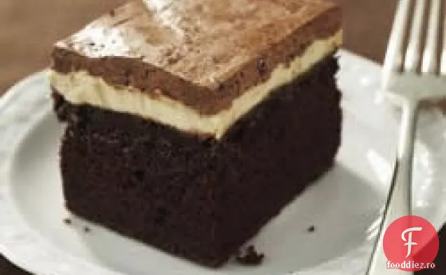 Tort cu unt de arahide cu ciocolată