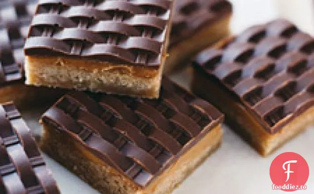 Ciocolată Unt De Arahide Shortbread Pătrate