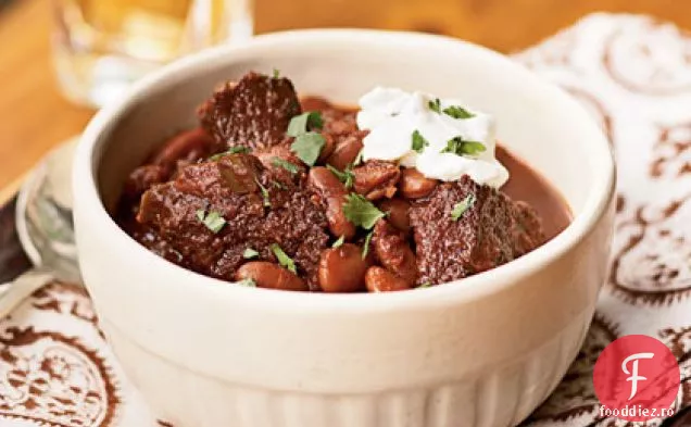 Ancho, carne de vită și Chili de fasole