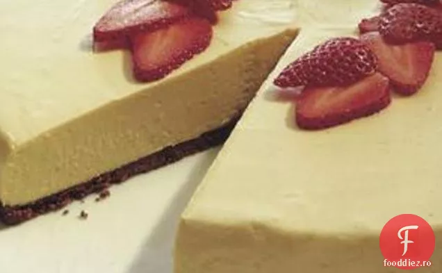 Cheesecake ușor cu unt de arahide fără coacere