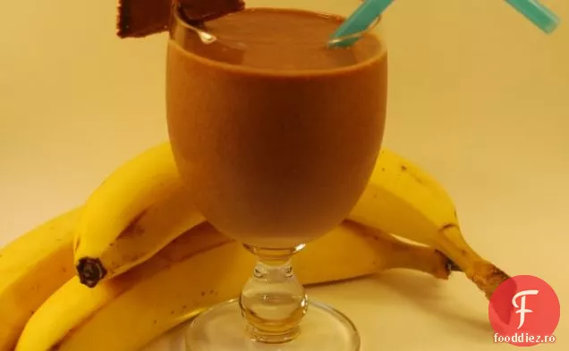 Smoothie De Banane Cu Unt De Arahide Cu Ciocolată