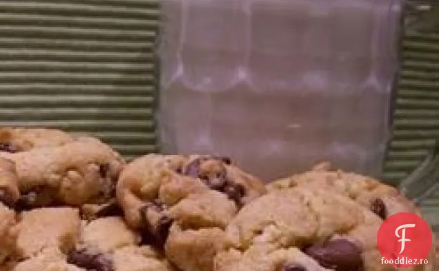 Cookie-Uri Cu Ciocolată Cu Panglică Albastră