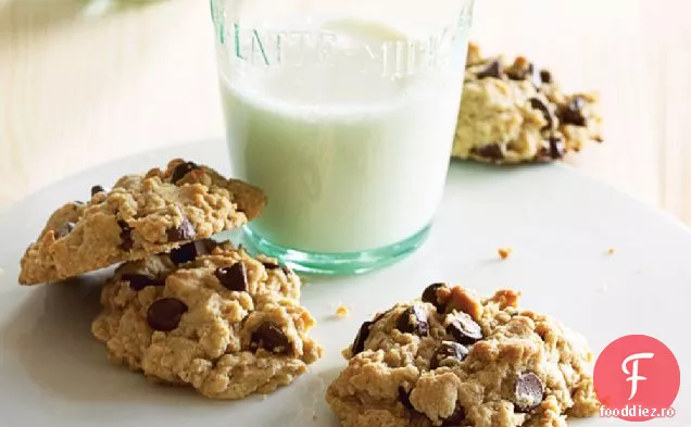 Fulgi De Ovăz Unt De Arahide Ciocolata Chip Cookie-Uri