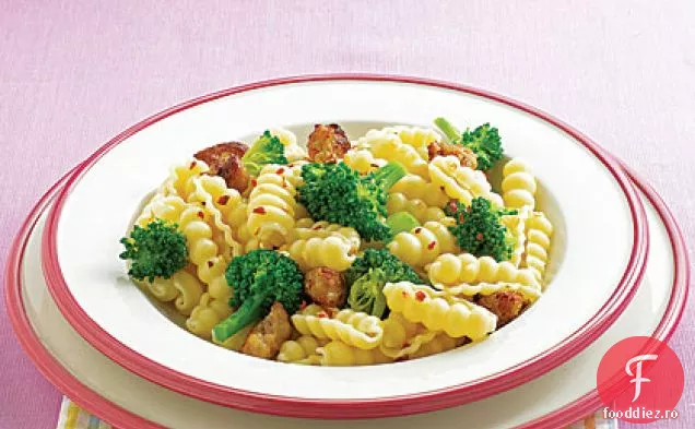 Cavatelli cu Broccoli și cârnați