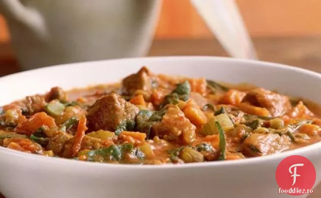 Tocană de miel și linte curry