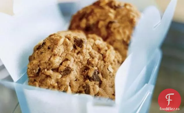 Unt De Arahide-Ciocolată-Fulgi De Ovăz Cookie-Uri
