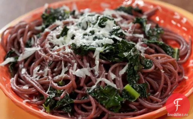 Spaghete beat cu Kale negru