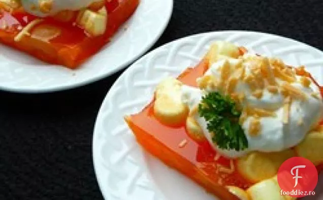 Salată De Gelatină De Caise-Portocale