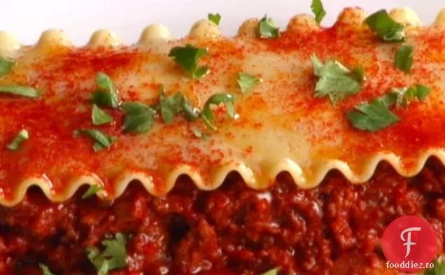 Paprika Afumată Lasagna Cu Față Deschisă