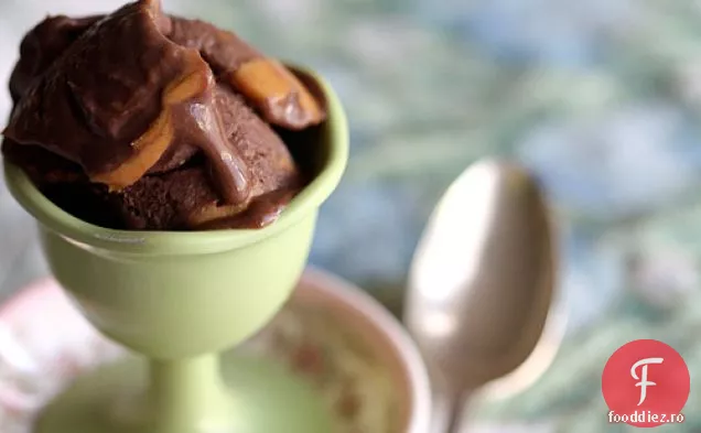 Înghețată Cu Unt De Arahide Cu Ciocolată Dublă