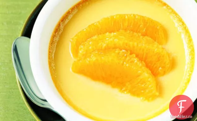 Custard cu portocale marinate cu rom