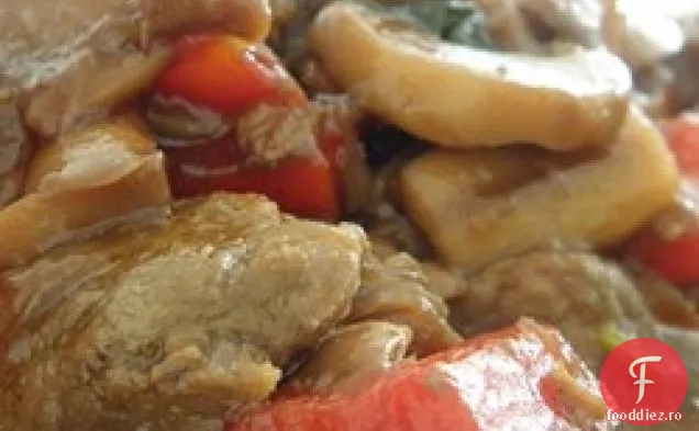 Carne de vită și ciuperci cu aragaz lent
