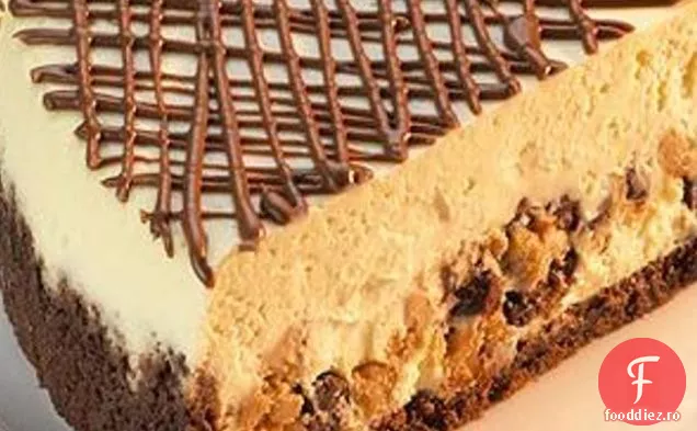 Cheesecake Stratificat Cu Unt De Arahide Și Ciocolată Cu Lapte