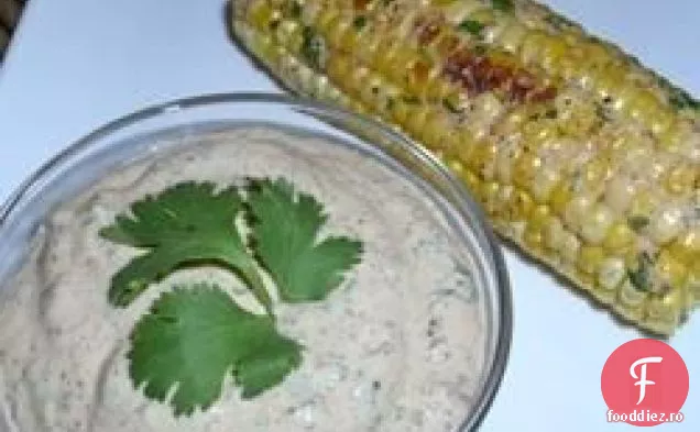 Porumb sotat pe știulete cu răspândire de Chili-Tei-Cilantro
