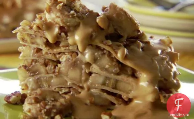 Banane și Cajeta Crepes stratificat
