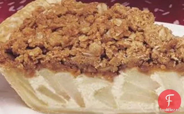 Unt De Arahide Crumble Topped Plăcintă Cu Mere
