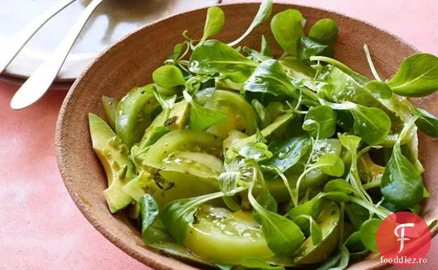 Salată Picantă De Roșii Verzi-Avocado
