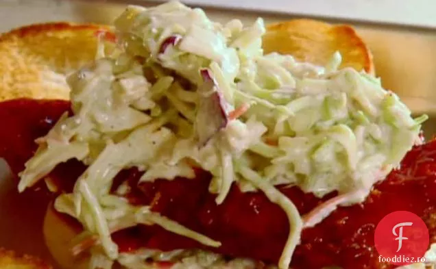 Buffalo Sandwich de pui cu brânză albastră Slaw
