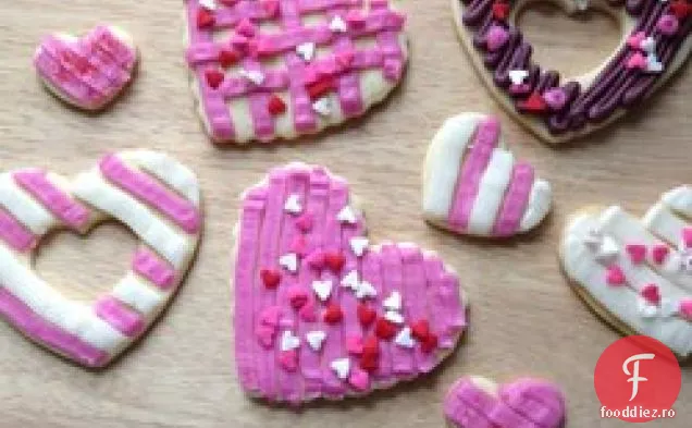 Cookie-uri de unt de modă veche cu glazură de unt