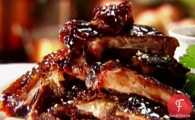 Teriyaki-Coaste De Rezervă De Porc Glazurate