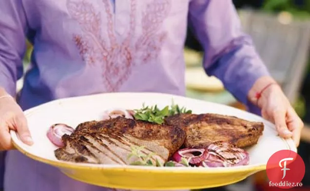 Piept de vită sărat la grătar sau friptură de flanc