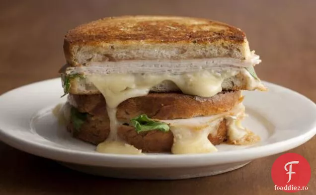 Curcan la grătar, Brie și Sandwich cu unt de mere cu rucola