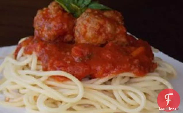 Sos de spaghete italiene mai sănătos cu chiftele